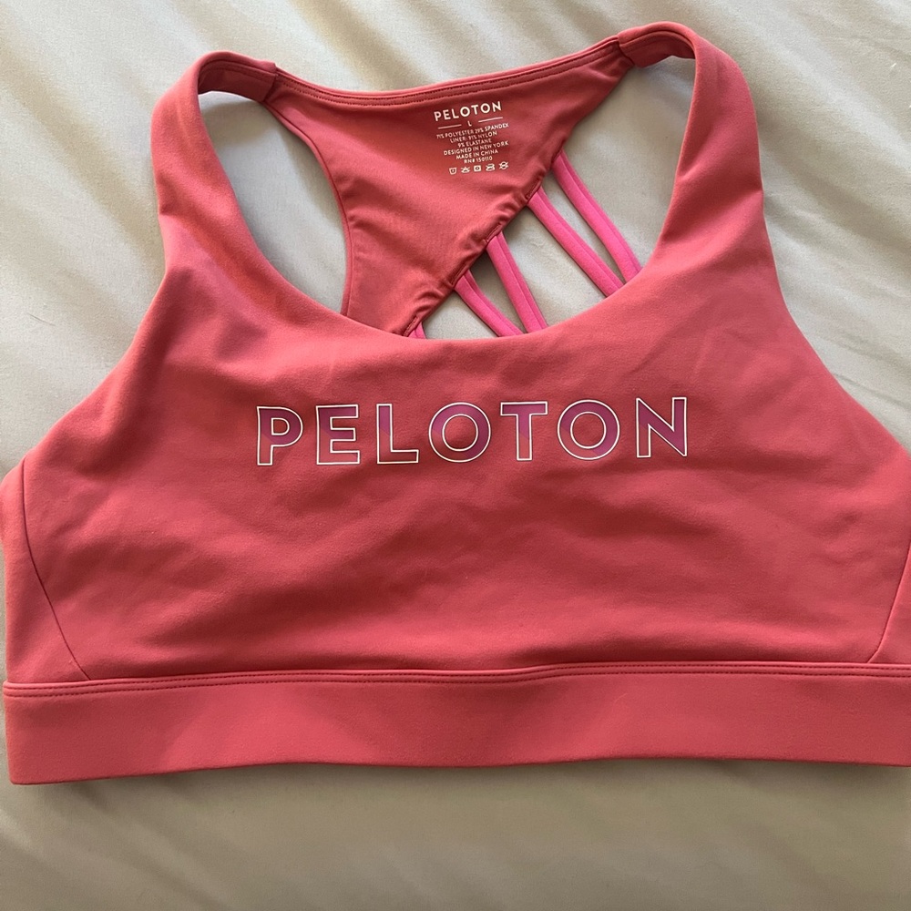 EUC Peloton sports bra size large.